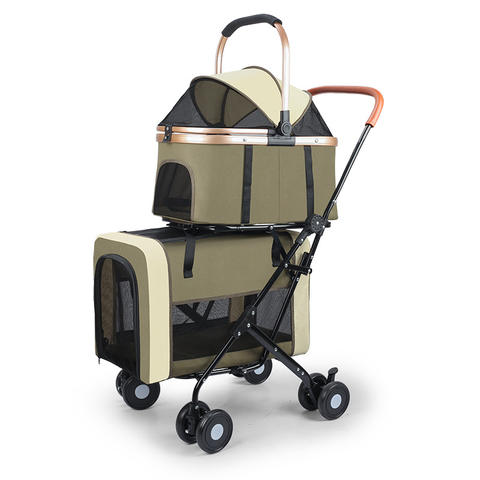 Double-layer pet stroller from the Anshu Pet range